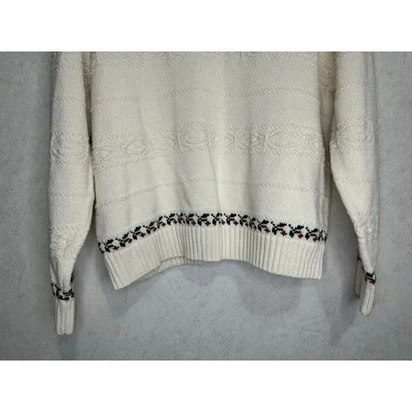 CABELAS Womens Sweater Embroidered Chunky Knit Pullover MEDIUM Lot Of 2 Grandpa - Picture 8 of 14